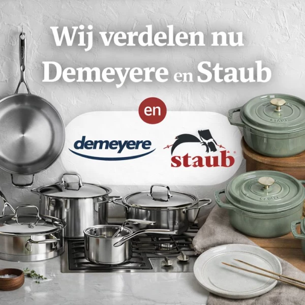 Info Demeyere en Staub nu bij Miele Center Mariman